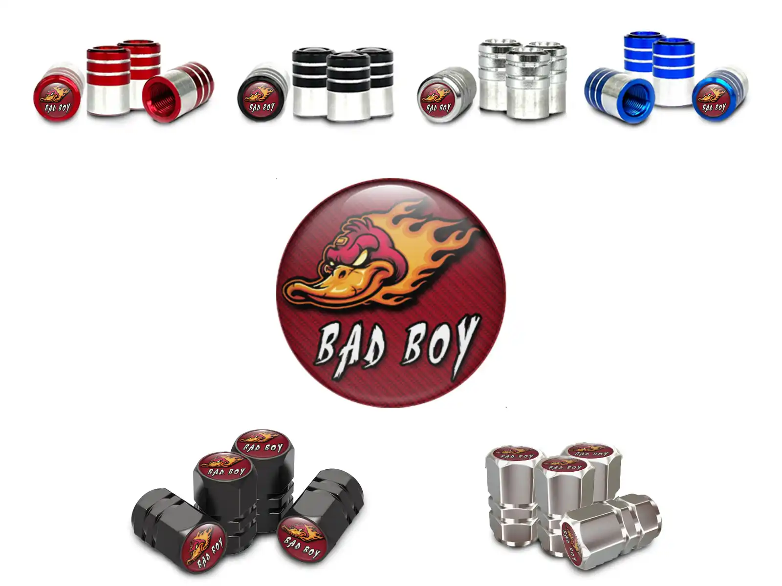 Tyres Valve Caps for Car Modern Style
